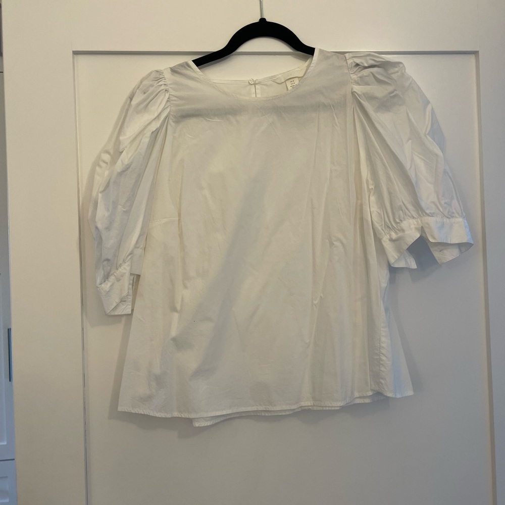 H&M Cream Puff Sleeve Blouse